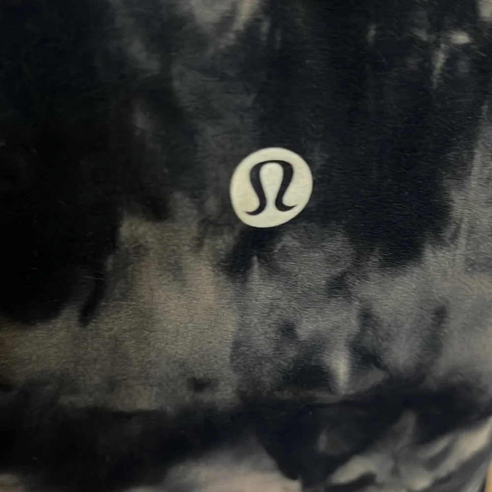 Lululemon align tee crop blue & gray tie dye top Size 4